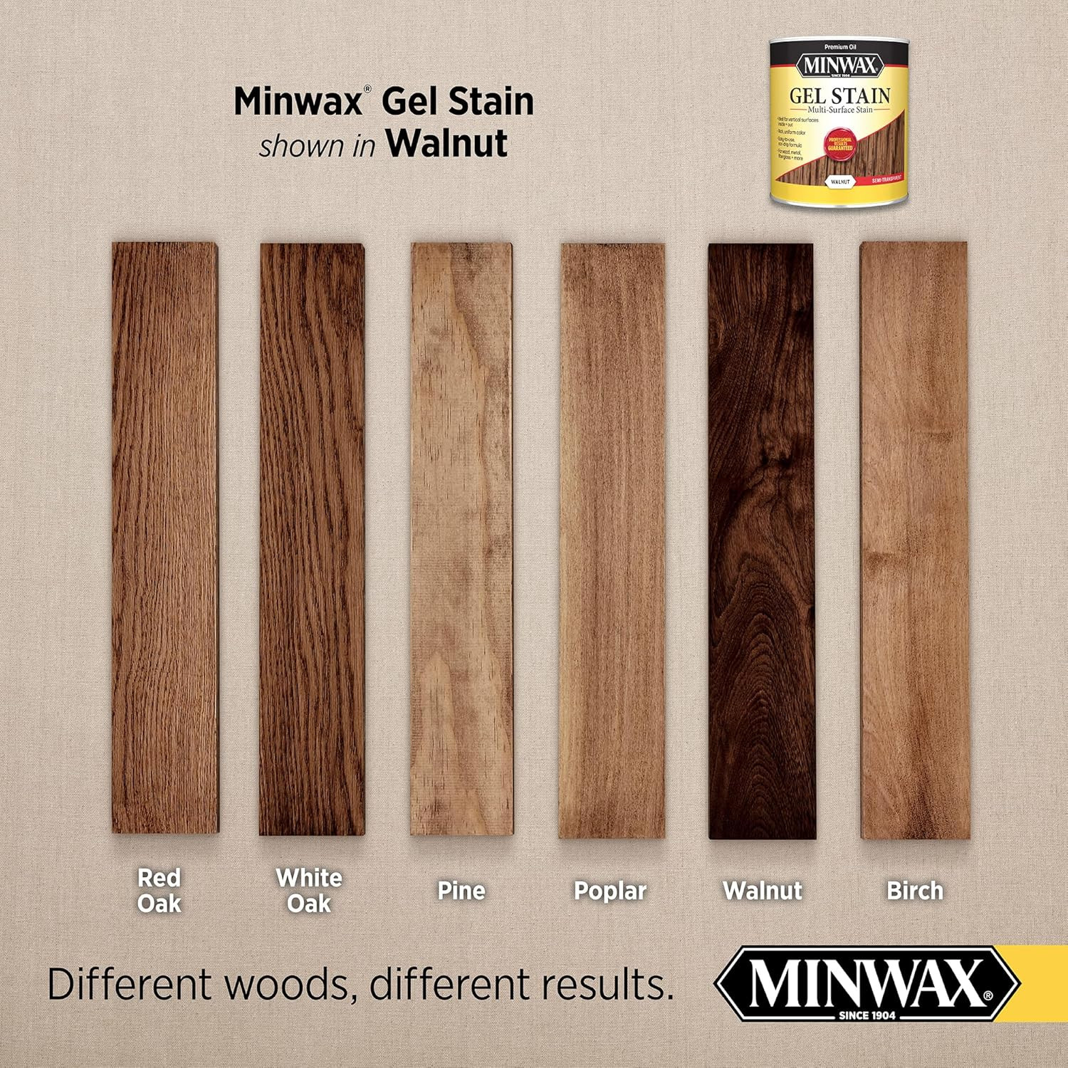 66060000 Gel Stain, Walnut, 1 Quart