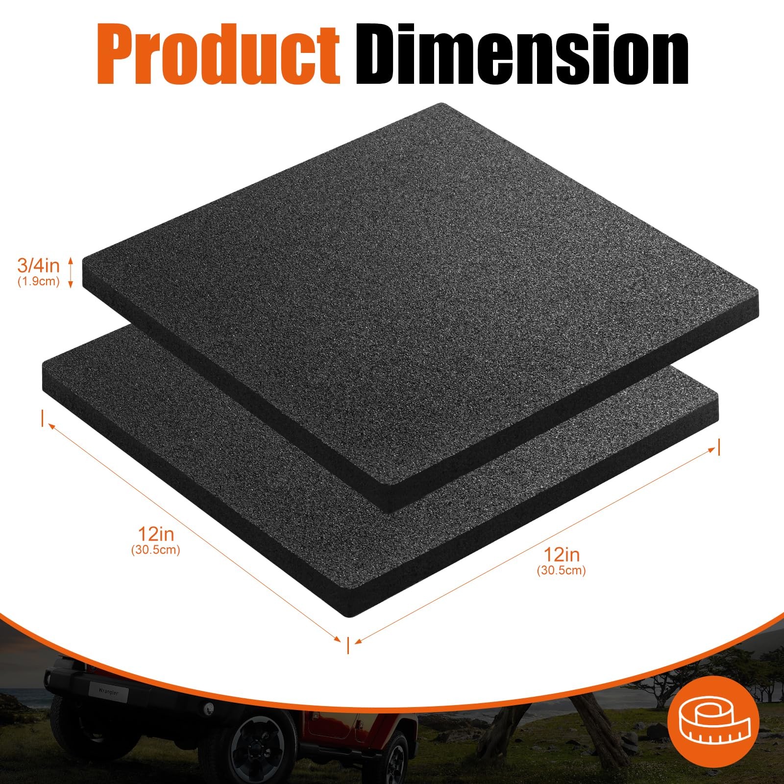 Boyisen Rv Stabilizer Jack Pads Rubber – Trailer Leveling Block Flex Pads