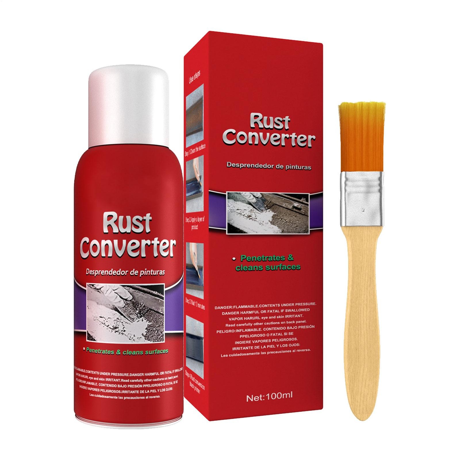 Rust Converter for Metal 100ml Rust Remover Multifunctional Rust Reformer Spray
