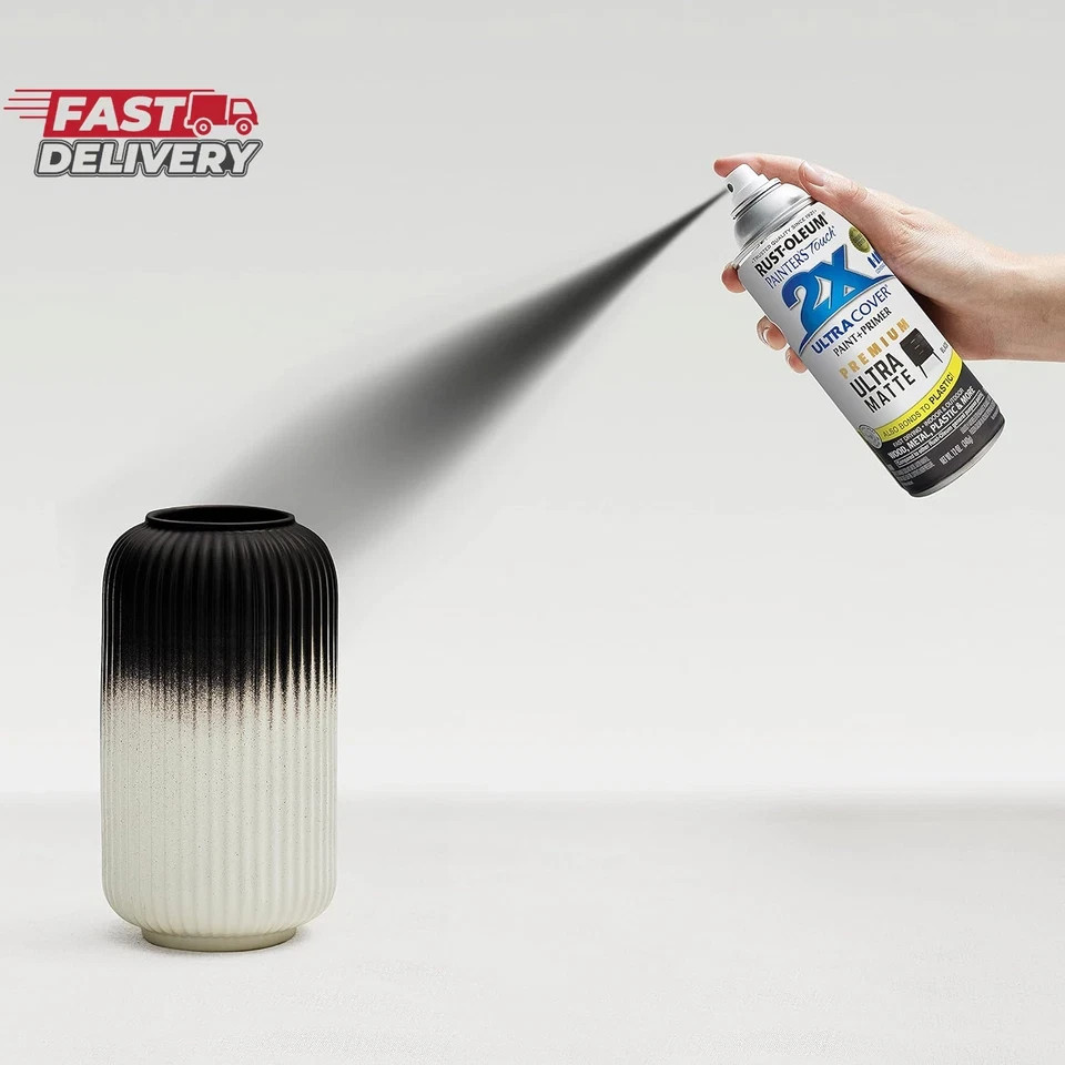 Rust-Oleum 331182 Painter’S Touch 2X Ultra Cover Spray Paint, 12 Oz, Ultra Matte