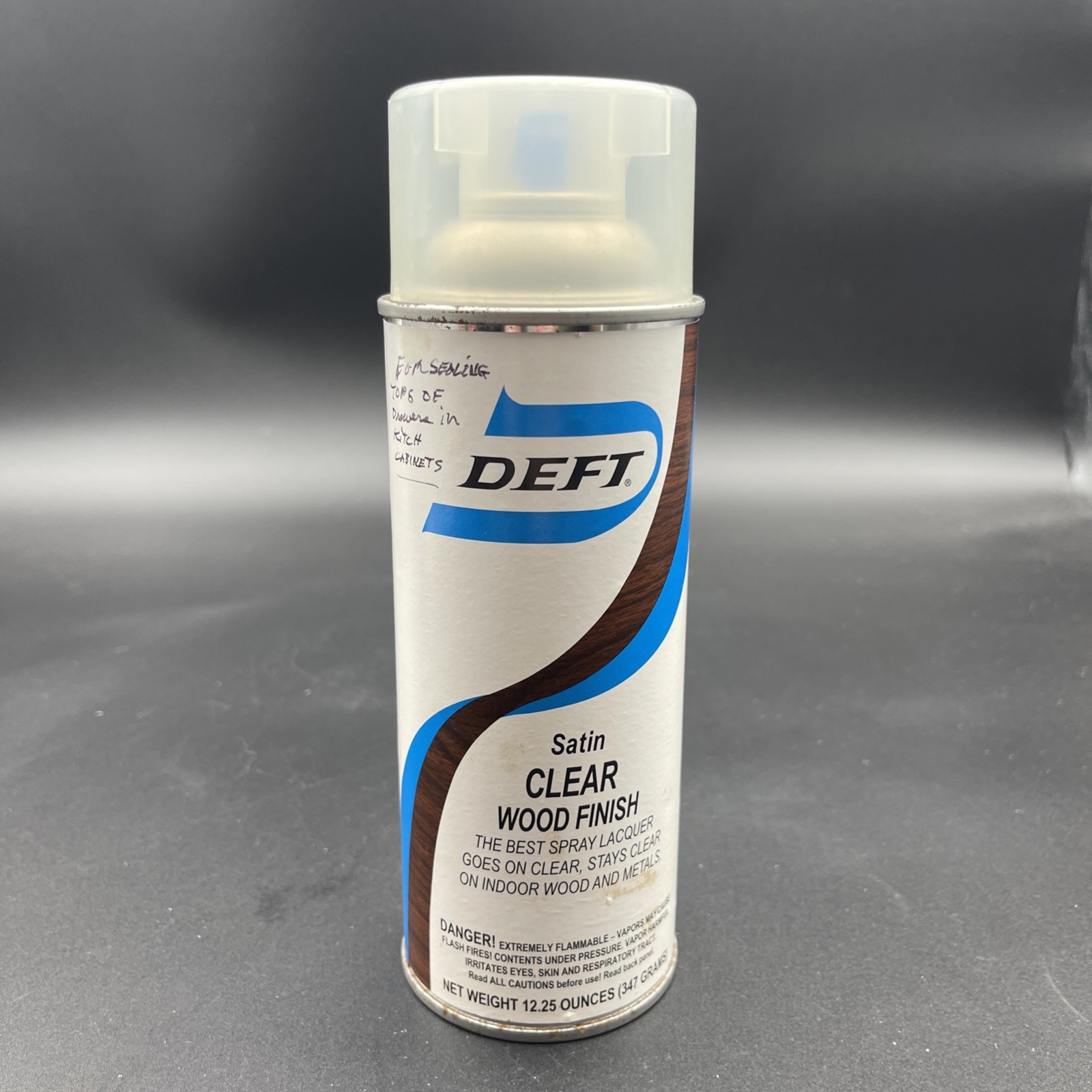 Deft 12.25 Oz Clear Wood Finish Satin Finish Aerosol Spray Paint 1033