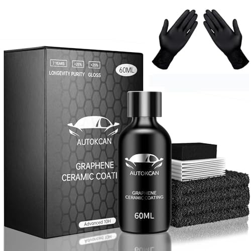 Graphene Ceramic Coating(60ML), 10H Ceramic Coating for Cars, High Gloss Anti