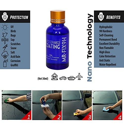 Malcm High Gloss Ceramic Car Coating Kit, Anti-scratch Car Polish Exterior