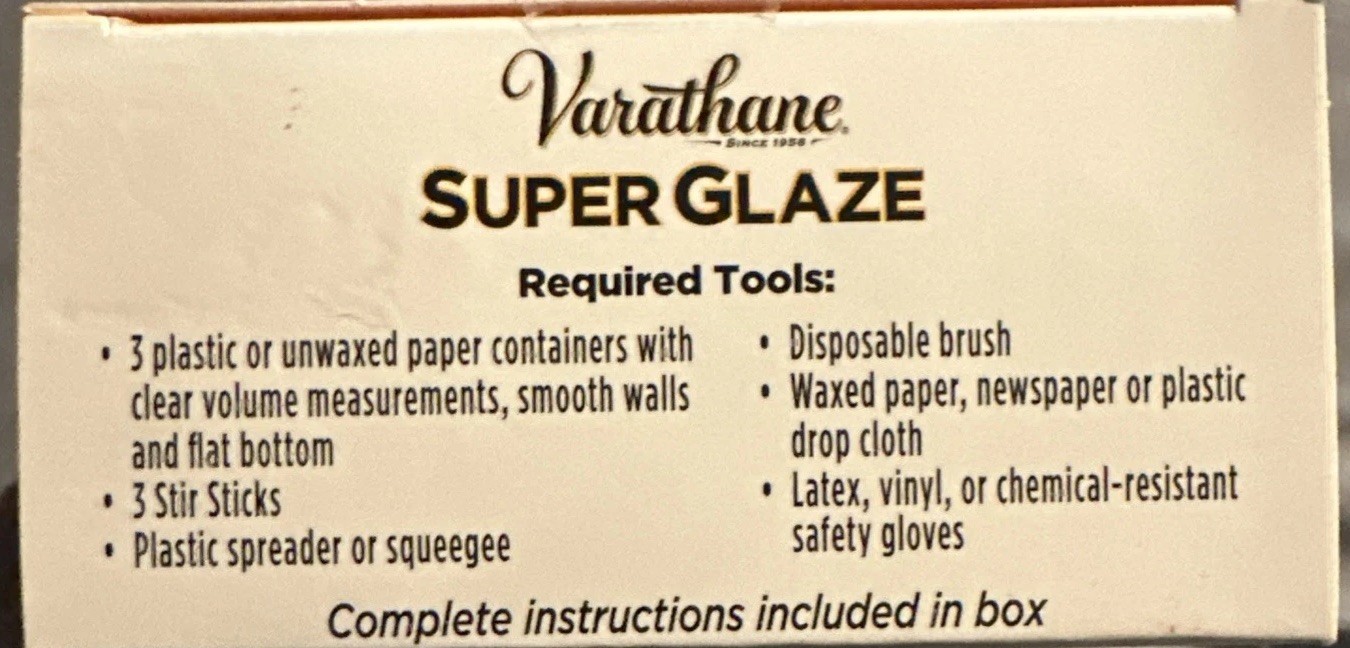 Varathane 363903 Super Glaze Pour-On High Gloss Epoxy Quart Classic Gray