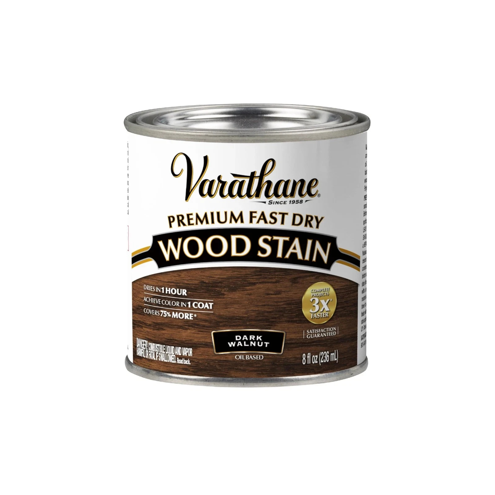 Varathane Premium Fast Dry Wood Stain | 1 0.25 Quart (Pack of 1), Dark Walnut
