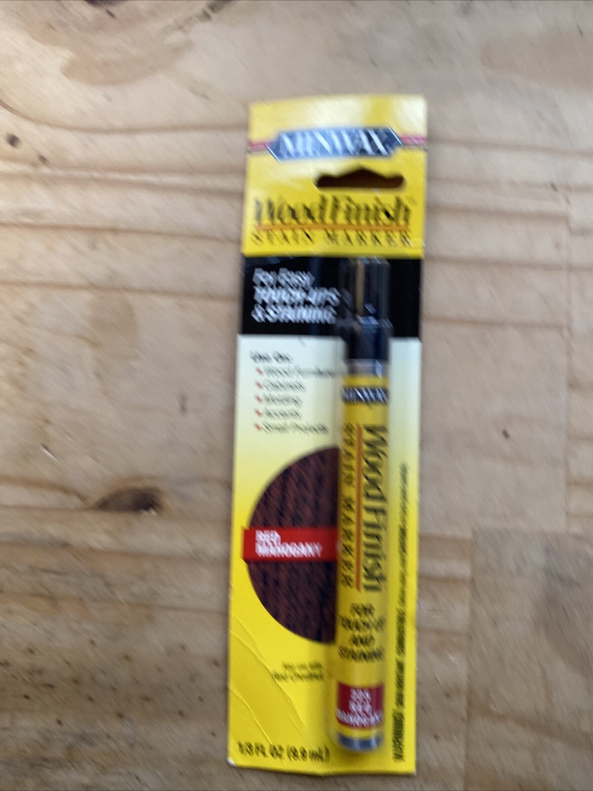 Minwax Wood Finish Stain Marker Pen, Easy Touch-Ups & Stainings, Red Mahogany