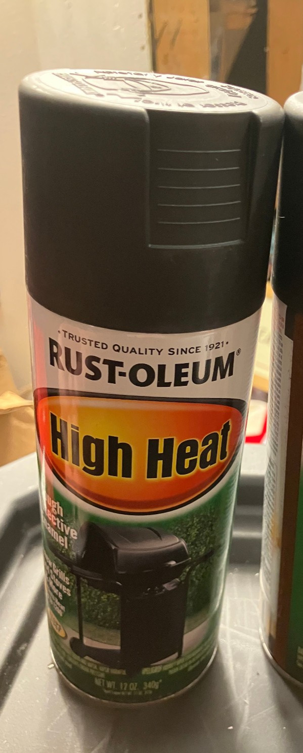 Rust-Oleum High Heat Spray Paint, Aerosol 12 Oz BBQ Black- 7778830
