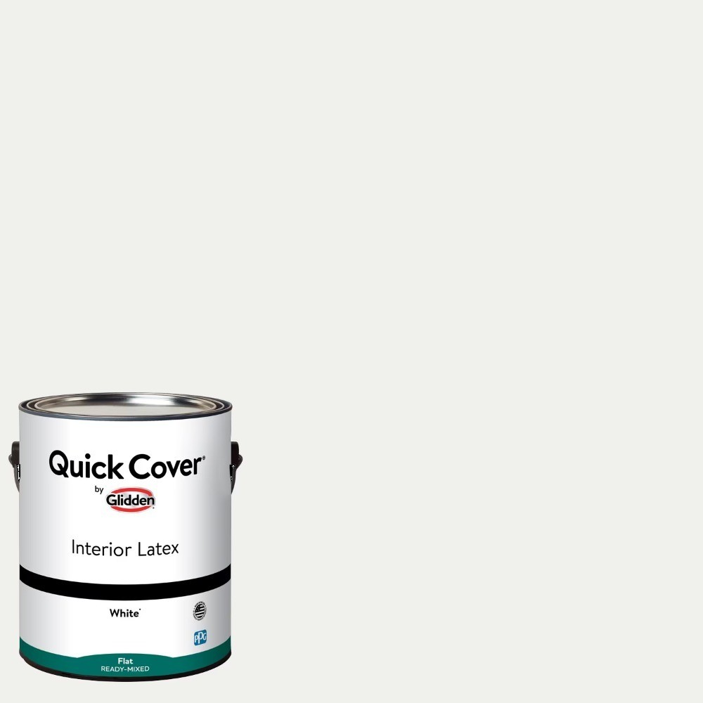 Interior Latex Paint Flat White 1 Gallon Quick Drying Wall Paint