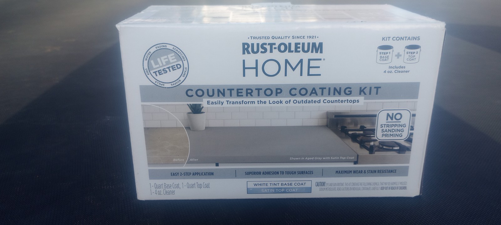 Rust-Oleum HOME Satin White Base Acrylic Countertop Paint Kit