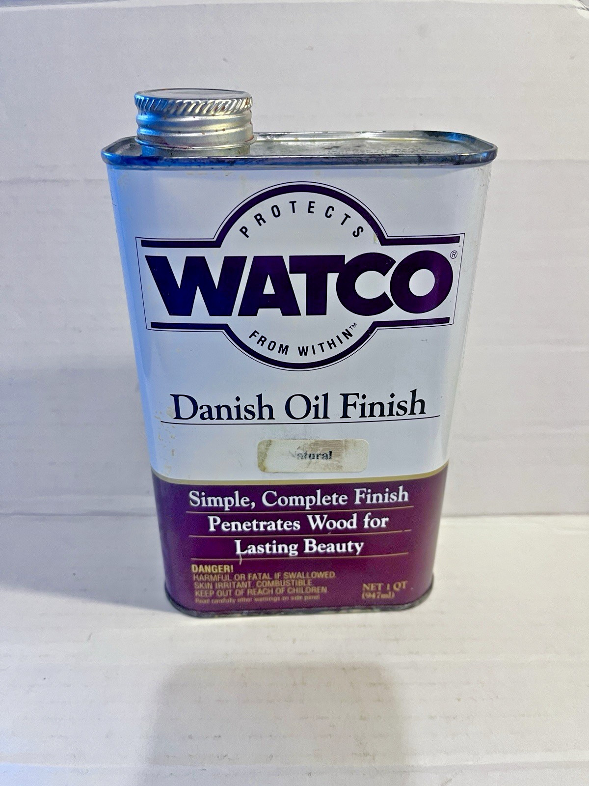 Watco Danish Oil, “Natural” Wood Finish, Quart