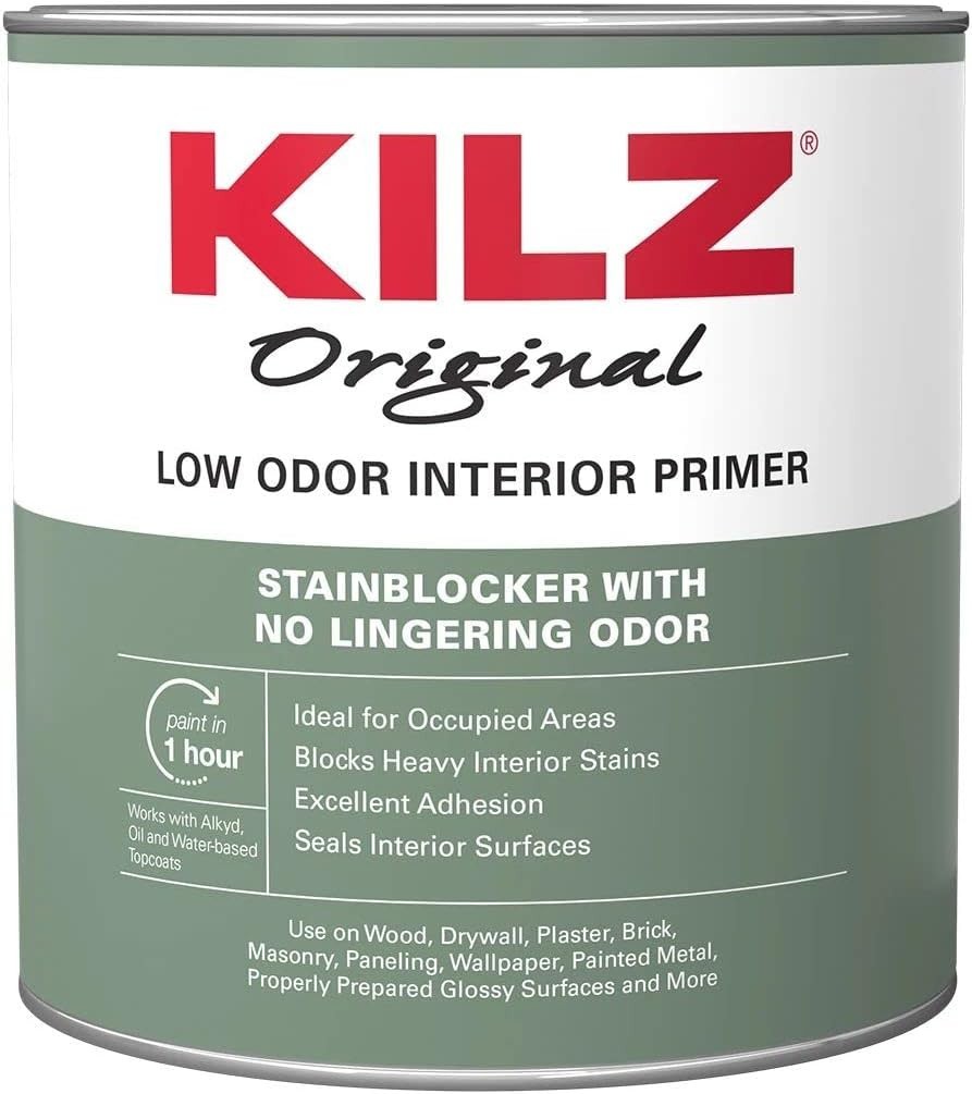 Low Odor Primer, Interior Use – 1 Quart – Ultra Stain Blocking Solution