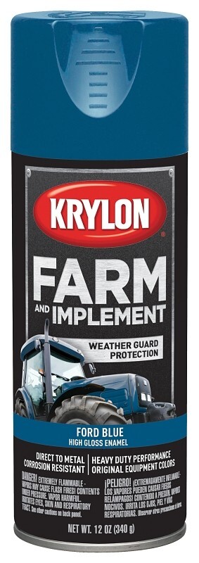 NEW CASE OF (6) KRYLON KO1936000 GLOSS FORD BLUE FARM & EQUIPMENT SPRAY PAINT