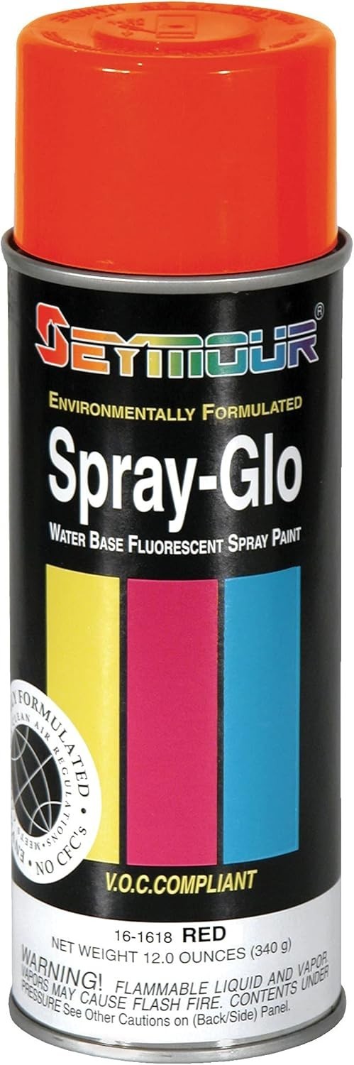 16-1618 Spray-Glo Water Base Paints, Fluorescent Red 12 Ounce (Pack of 1)
