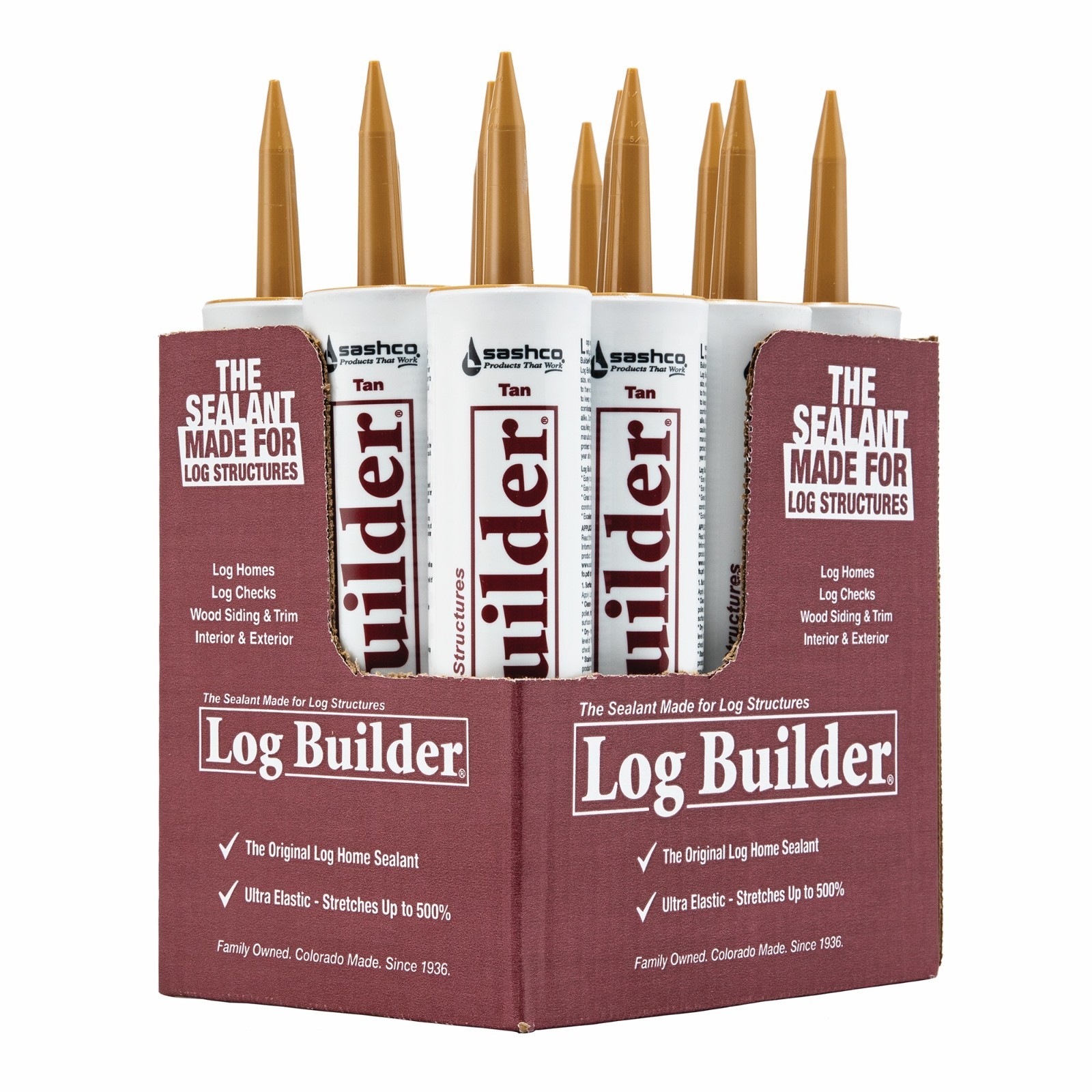 Sashco Log Builder Tan 10.5 oz (case of 12)