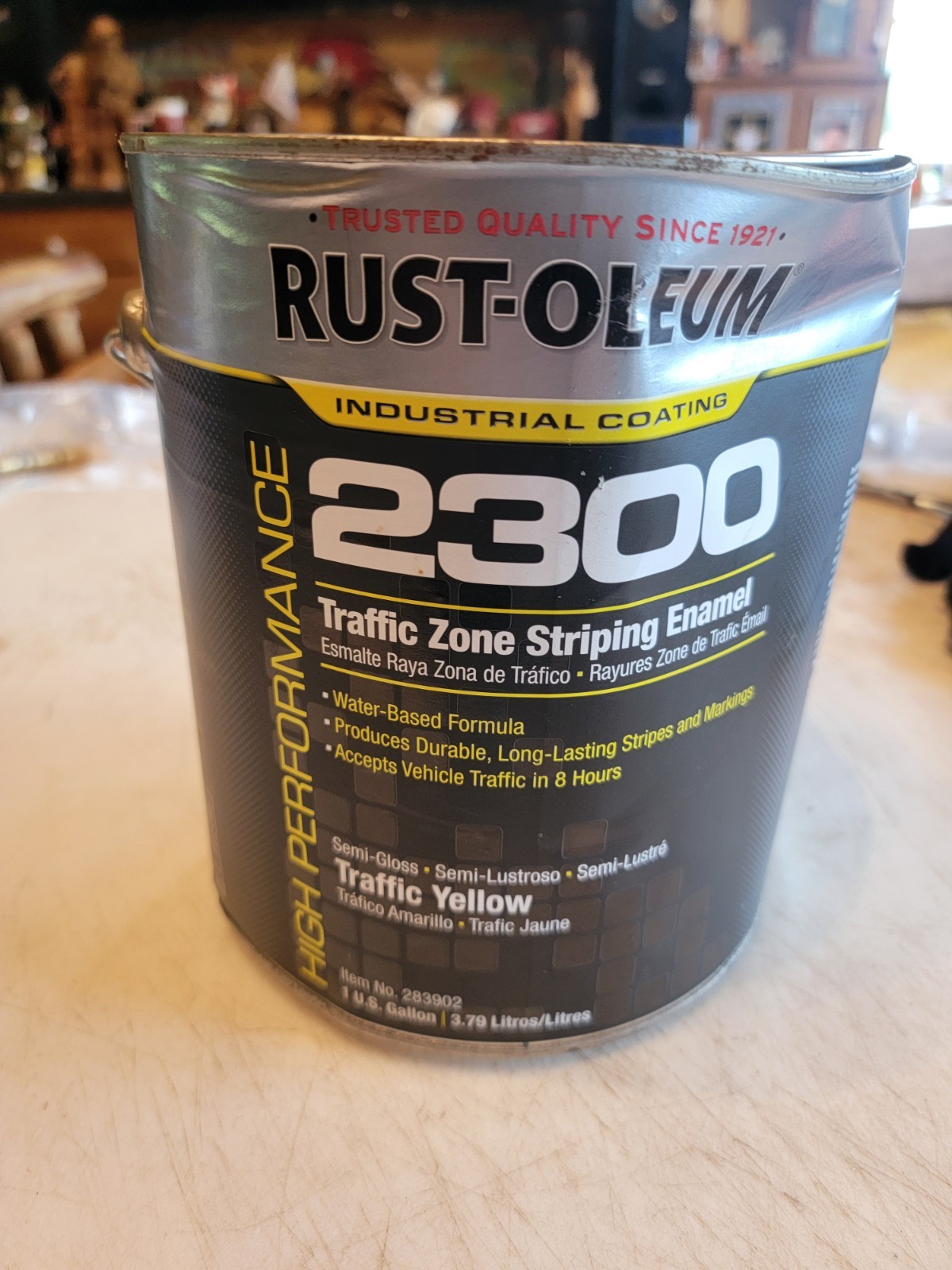 Rust-Oleum 283902 Traffic Zone Striping Paint, 1 Gal., Traffic Yellow, Water. GB