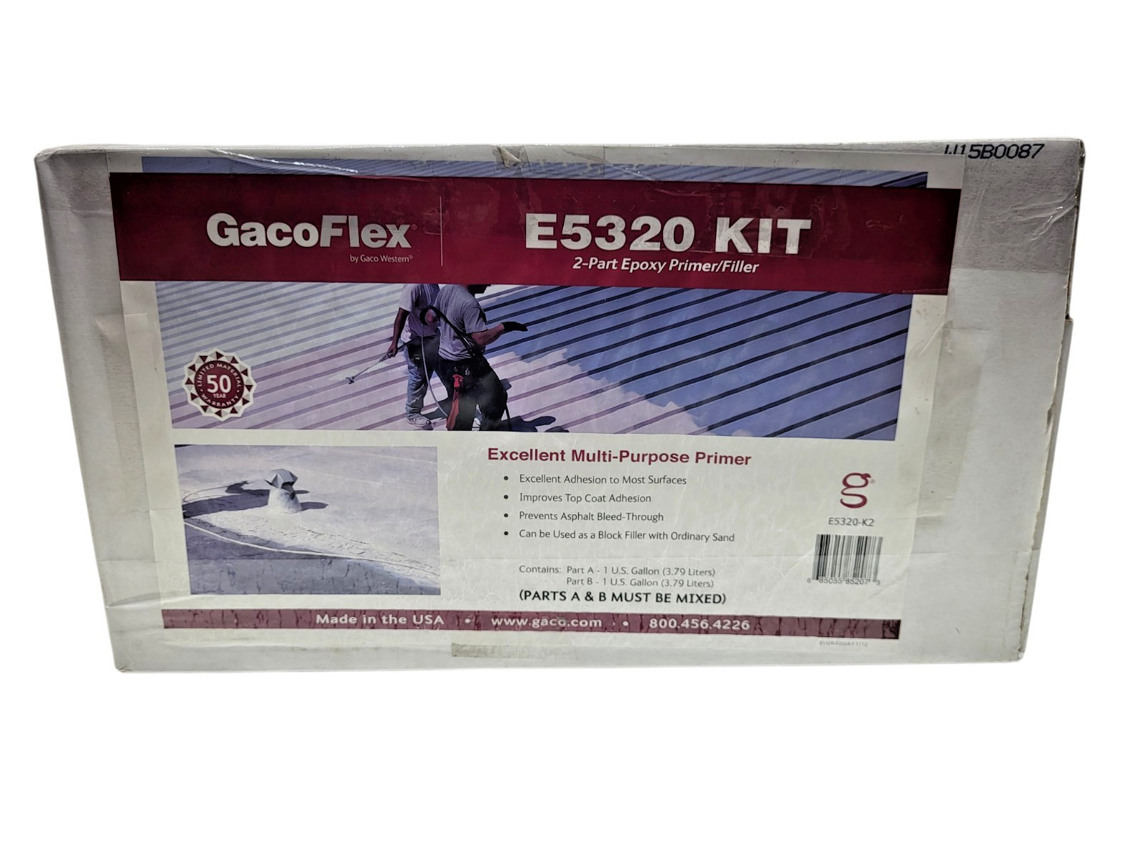 Roof Primer GacoFlex E5320 Kit, Epoxy 2 gallon Epoxy 400′-500′ coverage