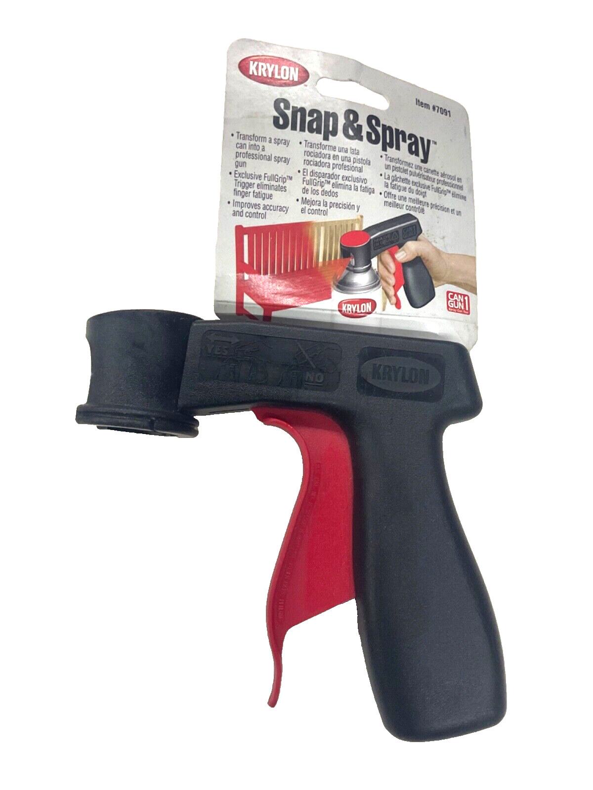 NEW! KRYLON SNAP & SPRAY w/ TRIGGER #7091, TURNS ANY SPRAY CAN IN TO A SPRAY GUN