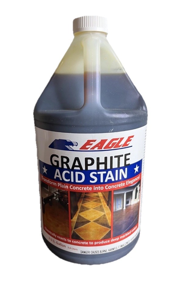 Eagle Graphite Acid Stain 1 Gallon Decorative Concrete Floor Color Professional