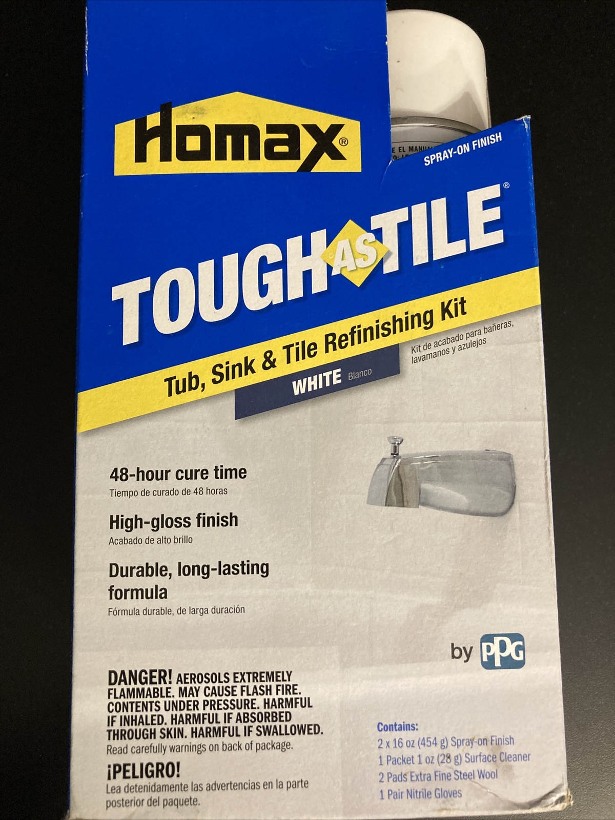 Homax 3153 32oz Spray-On Finish Tile Aerosol Tub & Sink Tile Refinishing Kit New