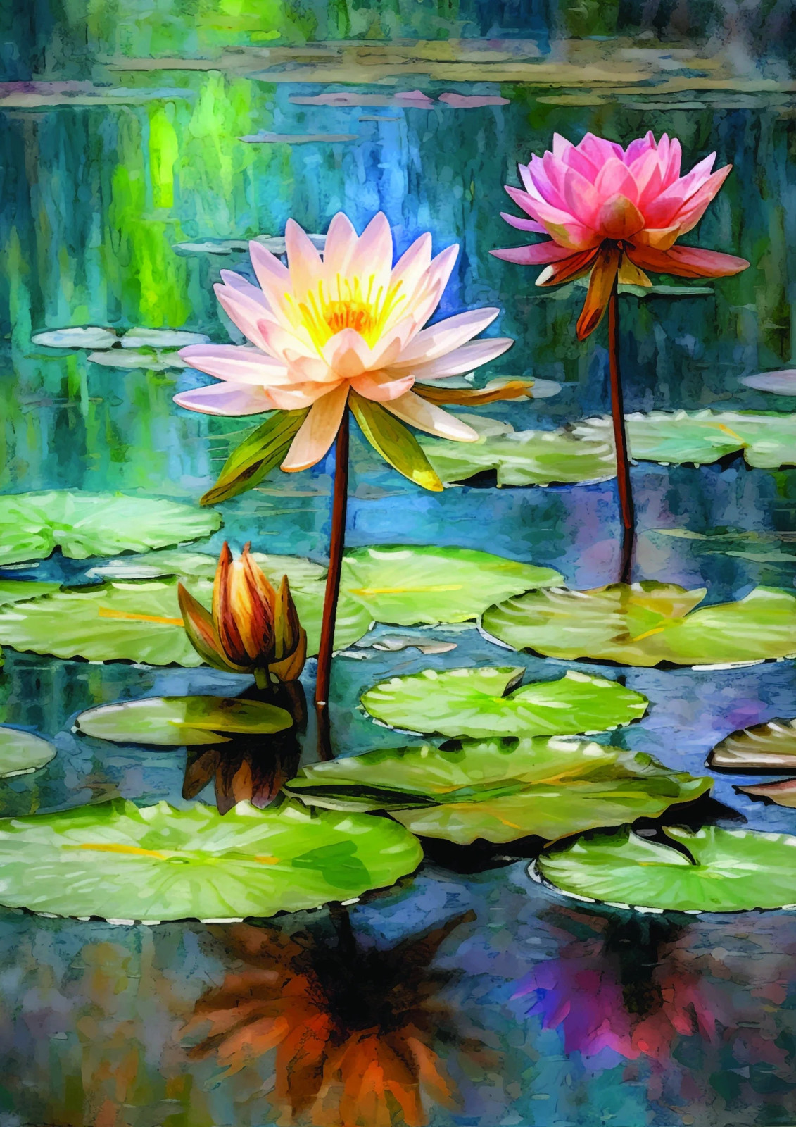 Lily Pads | A1 Rice Decoupage Paper | Furniture | Arts & Crafts | Dixie Belle