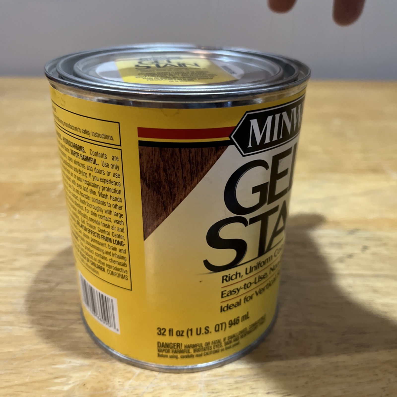 Discontinued Minwax Interior Wood Gel Stain RED ELM 609 – 1 Qt (32 fl oz) – NEW