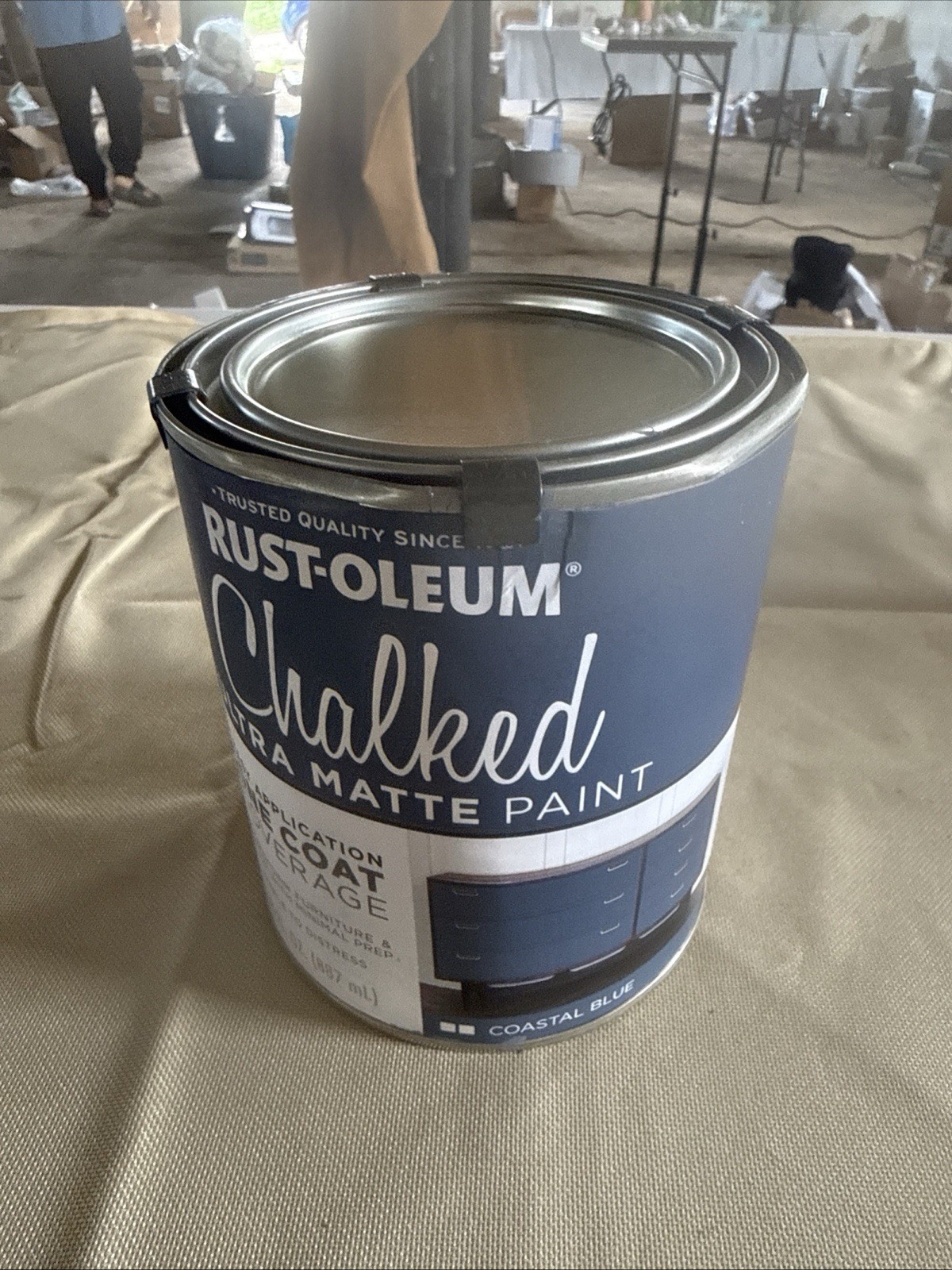 Chalked Matte Interior Topcoat Easy Apply Low Odor Durable Finish 1 Quart New