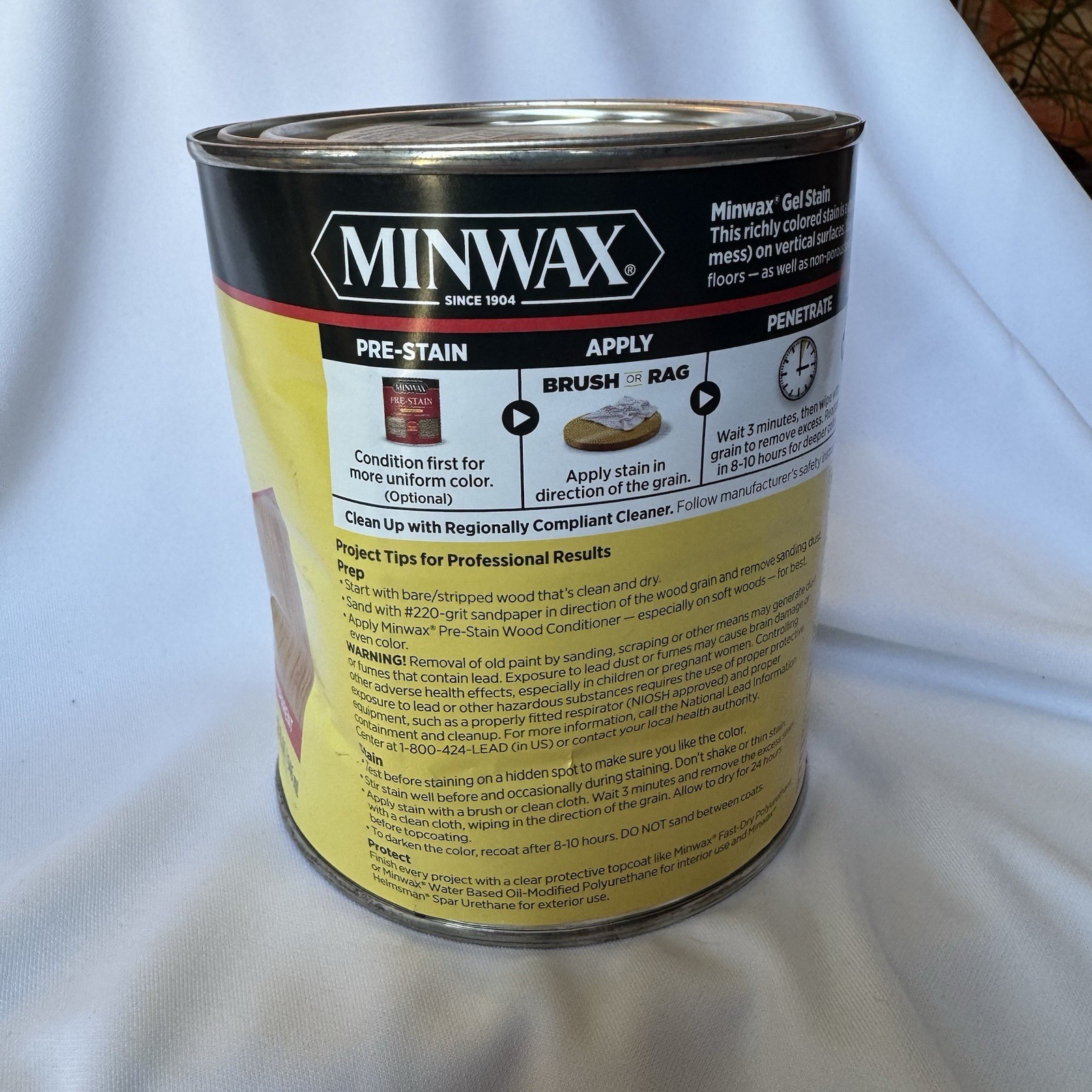 Minwax Gel Stain Multi-Surface Honey Maple 1 Quart New Sealed DENTED CAN HTF