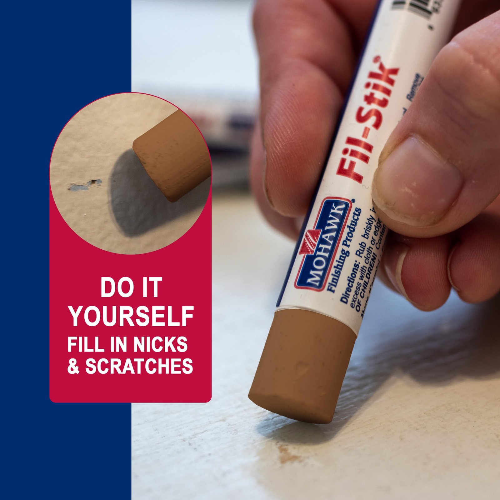 Mohawk Fill Stick (Fil-Stik) Putty for Wood Repair – Golden Nutmeg KMC