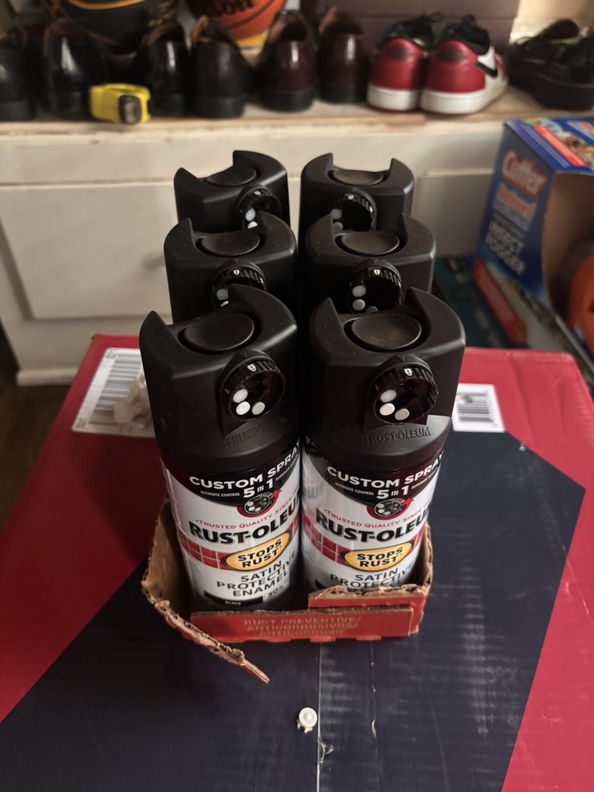 Rust-Oleum 7777830 Stops Rust Spray Paint -12 Oz – Satin Black