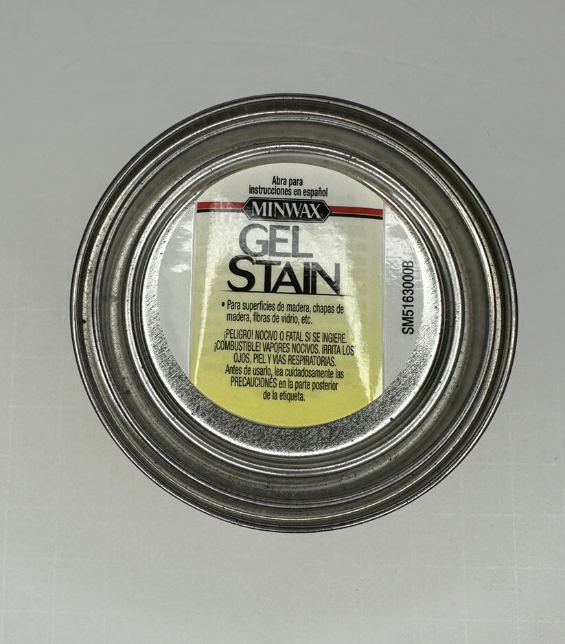 Minwax Gel Stain Aged Oak 1/2 Pint for Wood, Veneer, Fiberglass & More, NEW