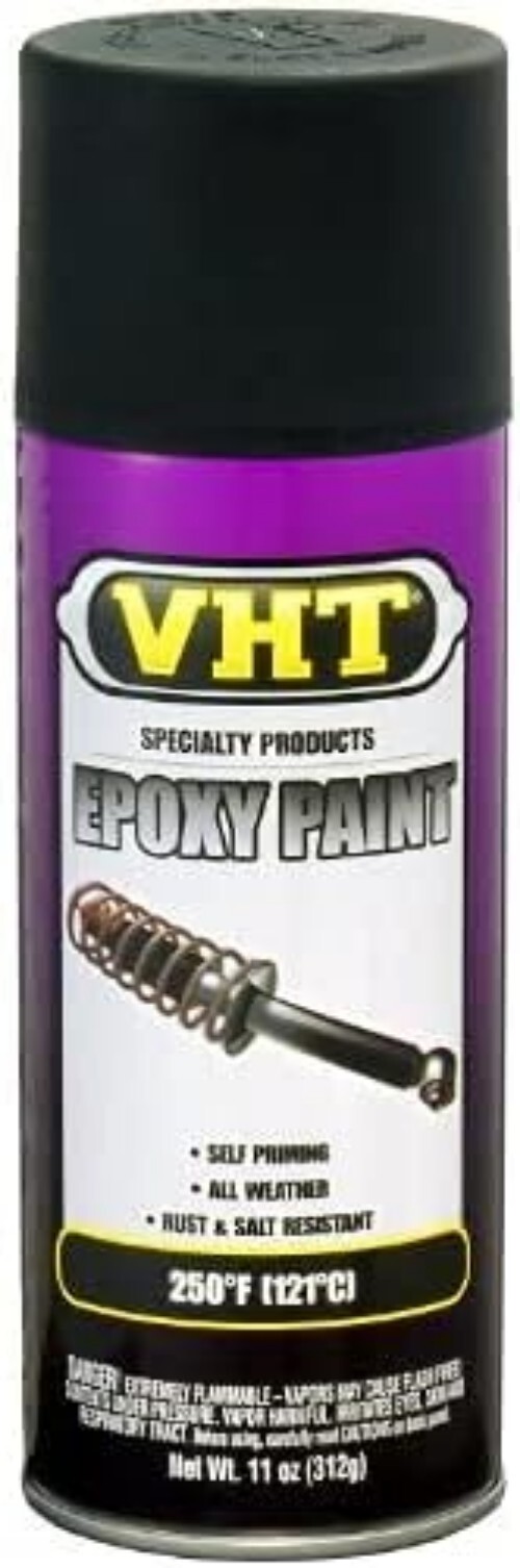 11 Oz. Satin Black Epoxy Paint – Quick-Dry Automotive Solution for DIY Projects