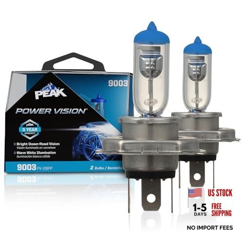Power Vision Automotive High Performance 9003/H4/HB2 60/55W Headlights (2 Good
