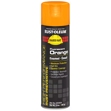 Rust-Oleum 2255838 Rust Preventative Spray Paint, Fluorescent Orange,