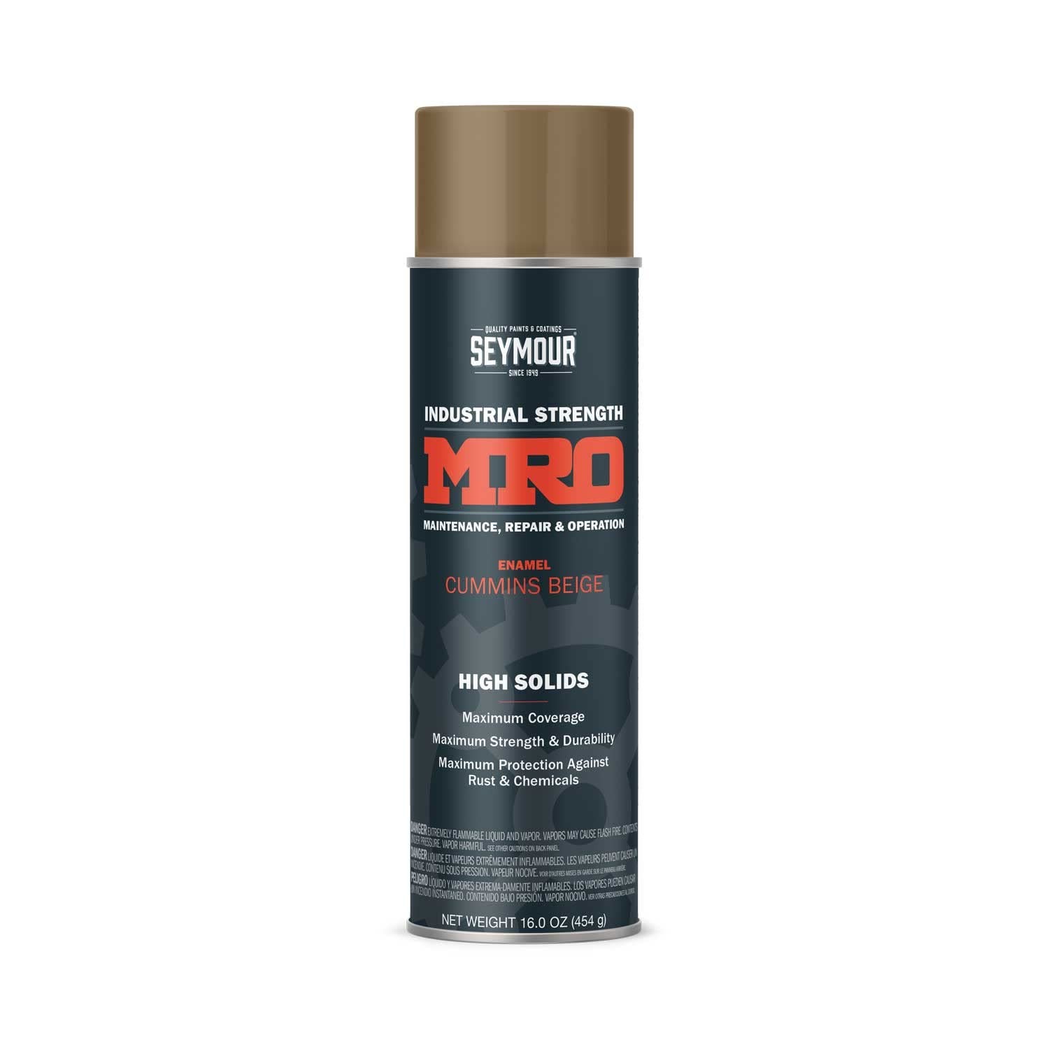620-1447 Industrial MRO High Solids Spray Paint, Cummins Beige, 16 Fl Oz (Pac…