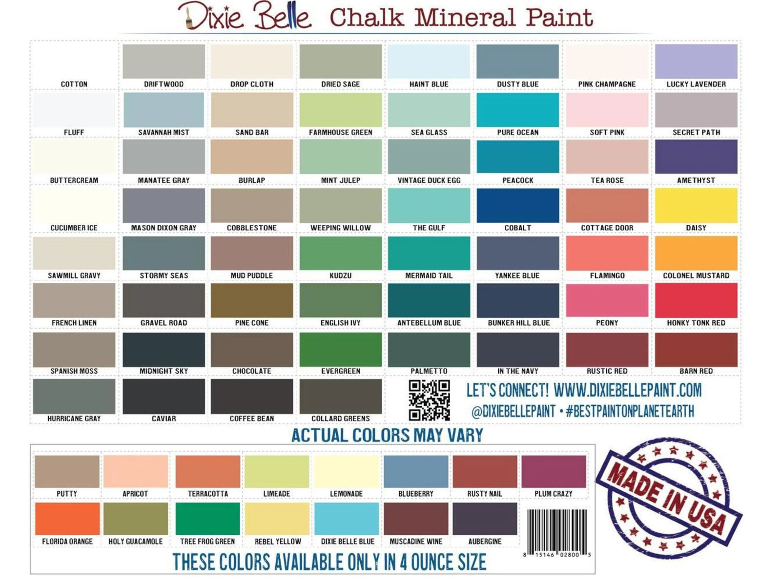 Pine Cone (light chocolate brown) – Chalk Paint – Dixie Belle Paint (4 sizes)