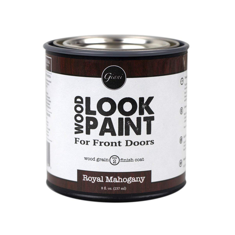 Giani Wood Look Grain Finish Coat For Front Doors 8 Oz. Royal Mahogany