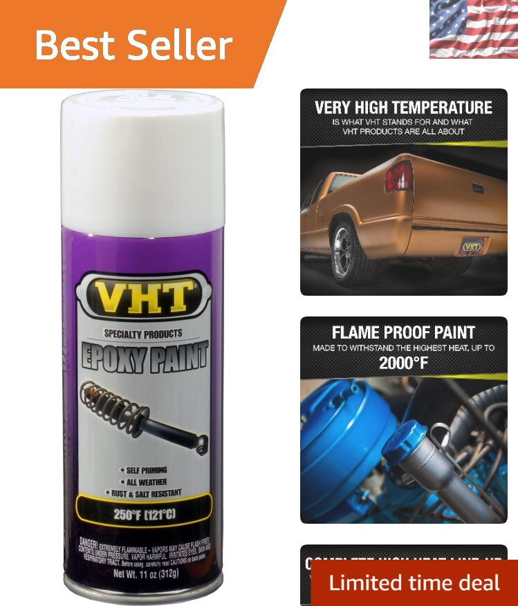 High-Temperature Gloss White Epoxy Spray Paint – 11 oz, Durable & Stylish Finish