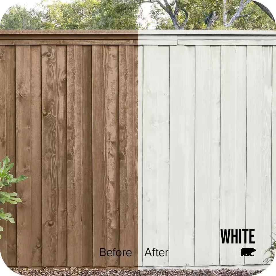 NEW 5 Gal White Solid Exterior Wood Stain for House Siding and Fence Protection