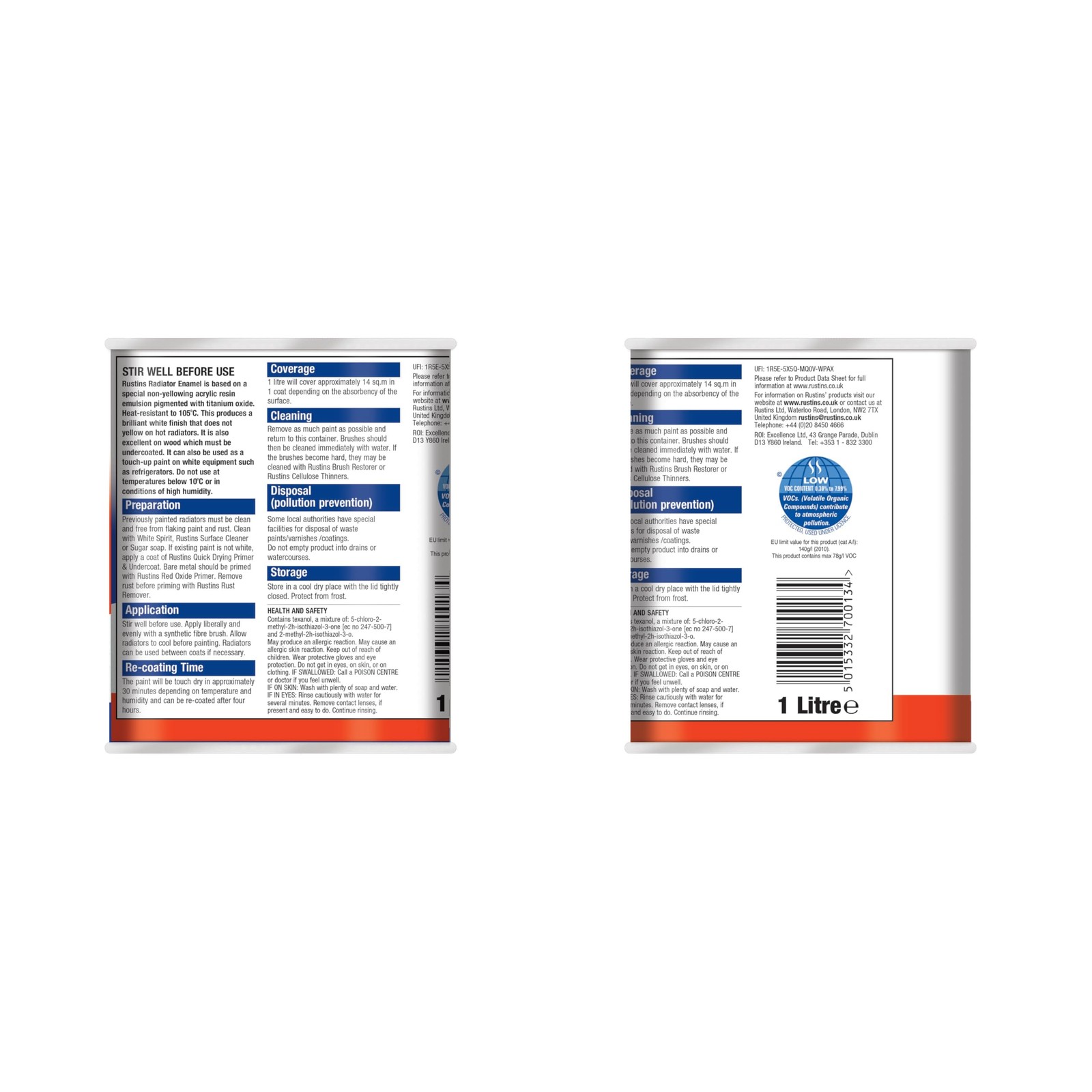 Quick Drying Radiator Enamel Satin 1L