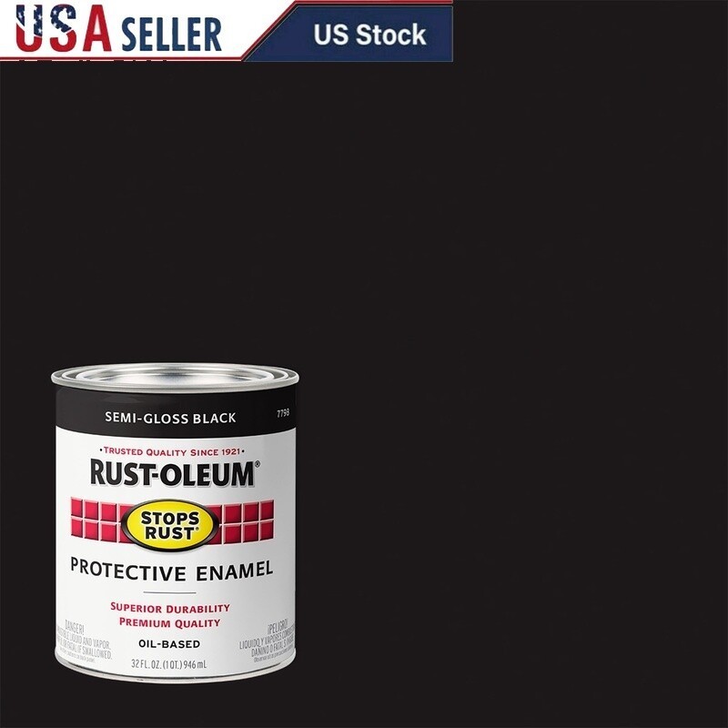 Semi Gloss Protective Enamel Paint 2 Pack Metal Wood Ceramic Quick Drying New