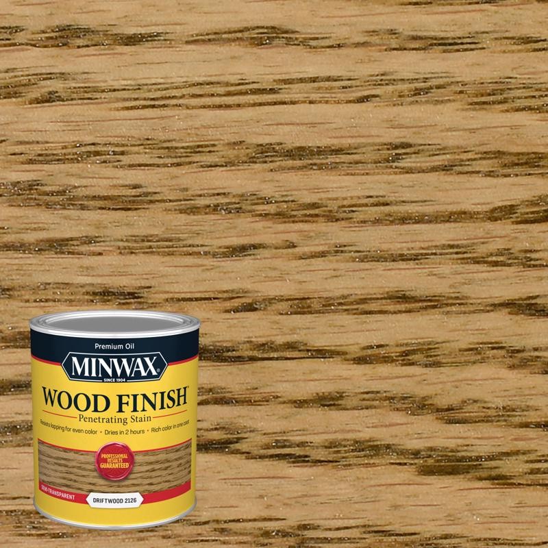 Minwax Wood Finish Semi-Transparent Driftwood Oil-Based Stain 1 qt. (Pack of 4)