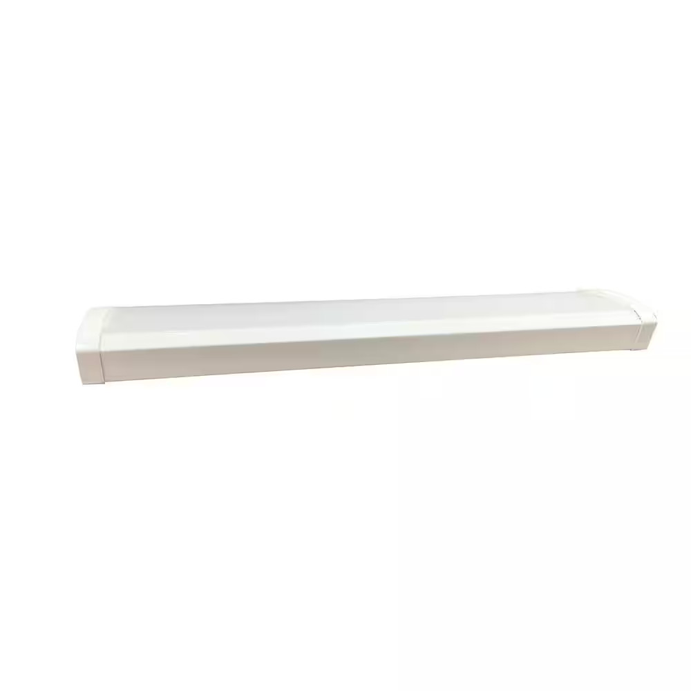 1-Pack 2 Ft. Adjustable Lumen Integrated LED White Slim Wraparound Light 3CCT