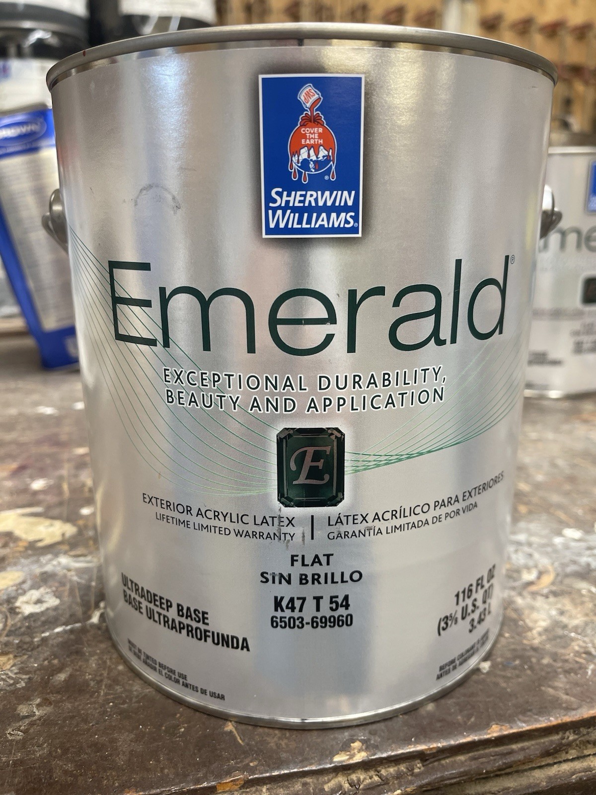Sherwin Williams Emerald Exterior Flat Acrylic Paint/Custom Landmark Brown