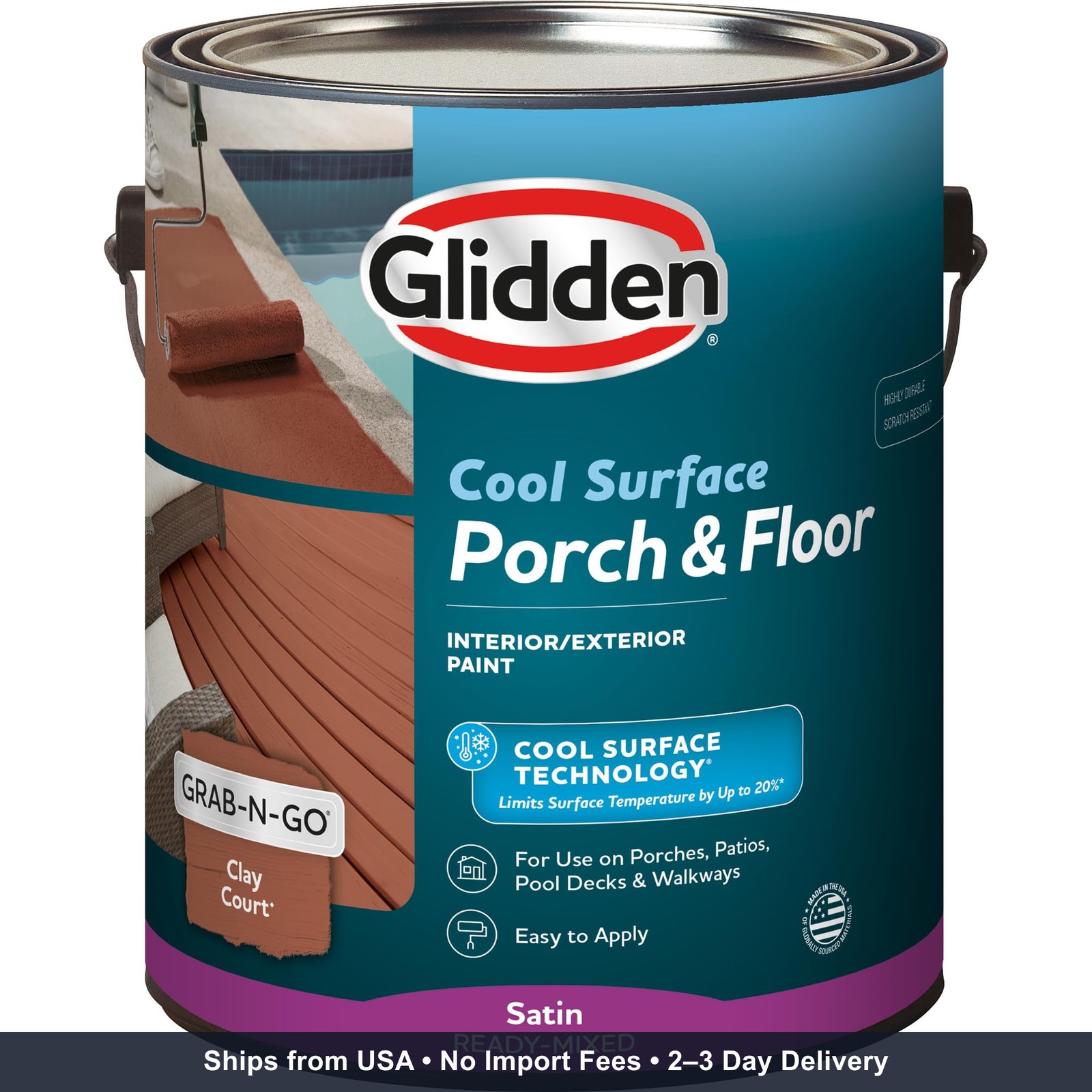 Glidden Porch and Floor with Cool Surface Technology Satin Interior/Exterior Pai