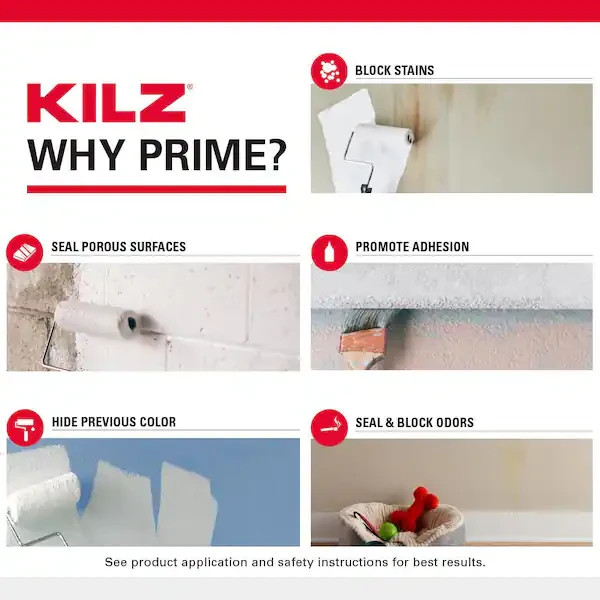 KILZ 2 All Purpose Multi-Surface Primer Sealer White Interior/Exterior Gal