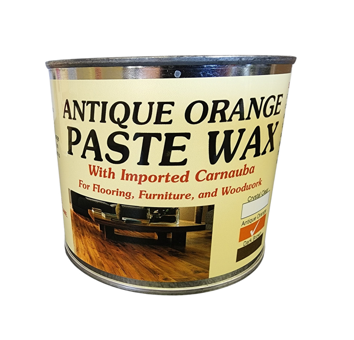 Staples Paste Wax + Bowling Alley Wax (Antique Orange 1Lb)
