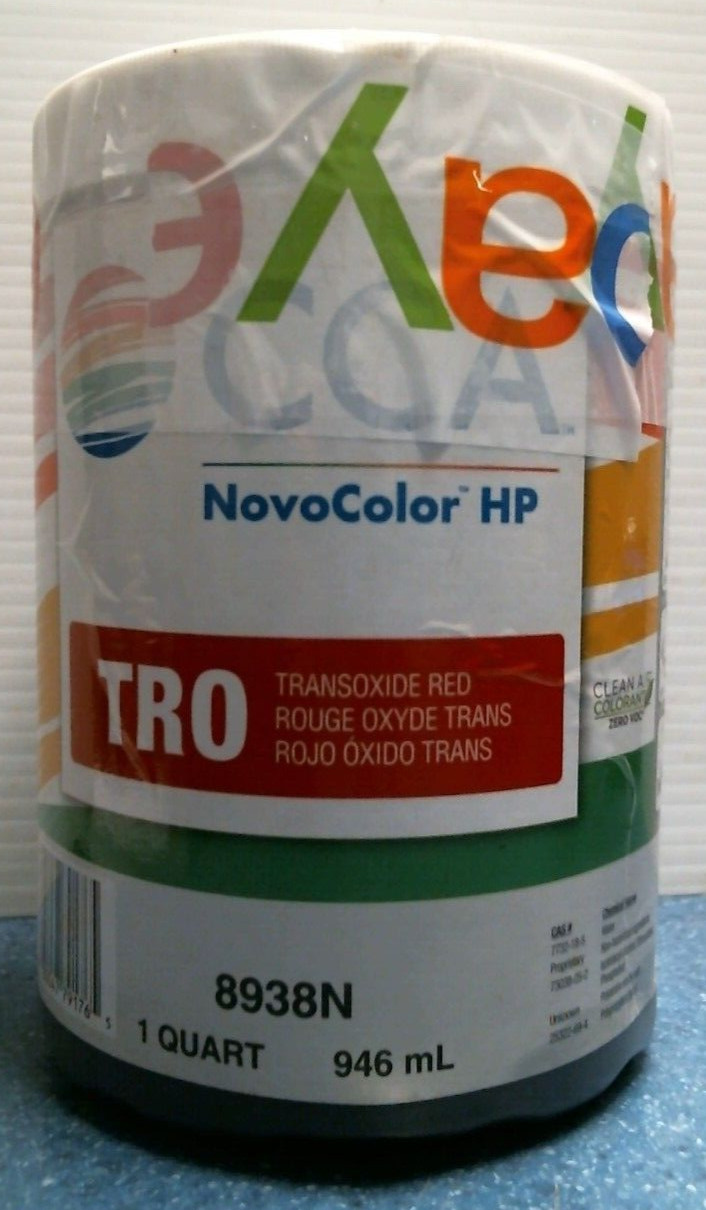 Novocolor HP Transoxide Oil-Based Paint Colorant, RED 1 Qt. (8938N) FS