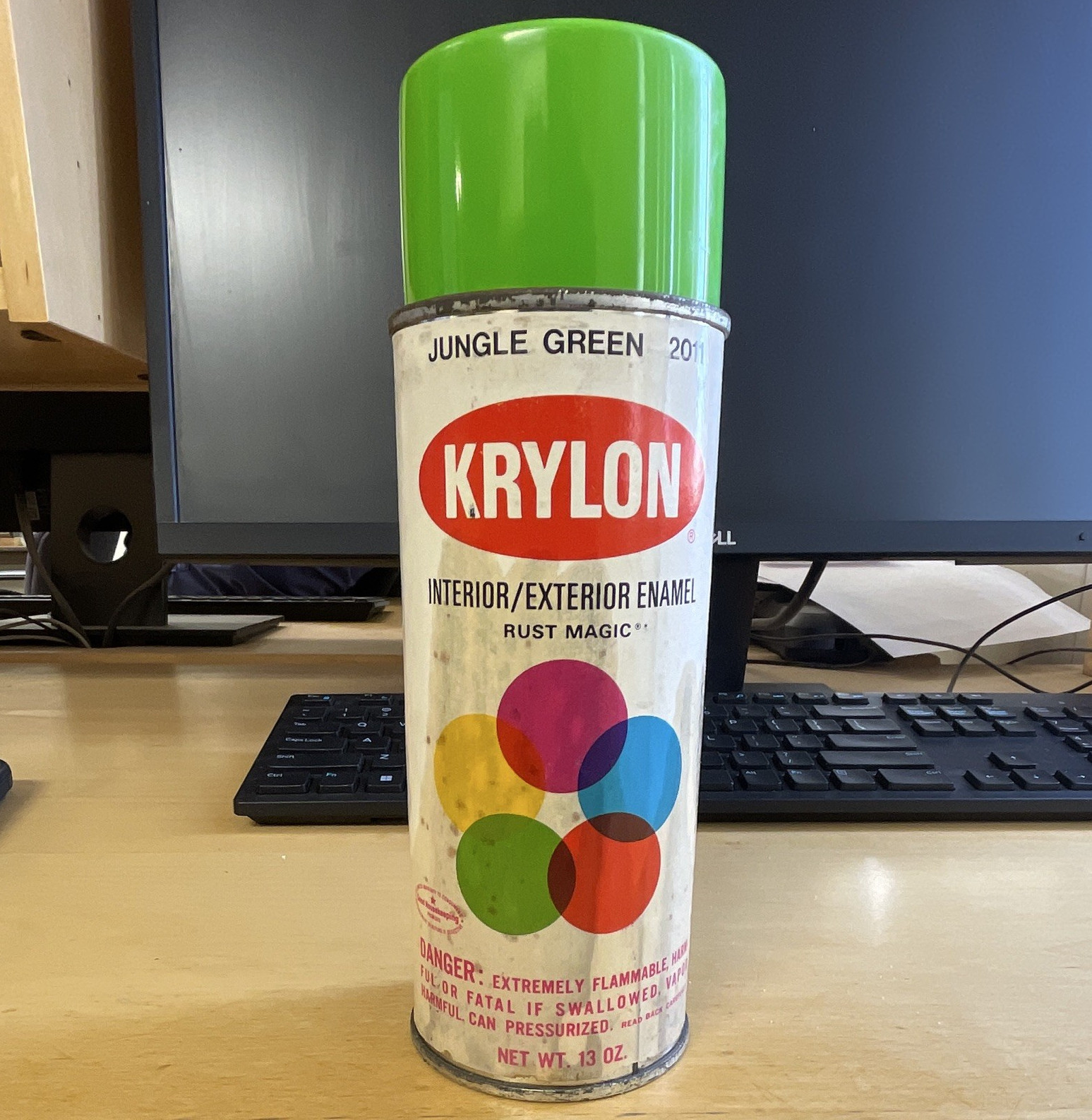 Krylon Interior/Exterior Enamel Spray Paint Rust Magic Jungle Green MPN 2011