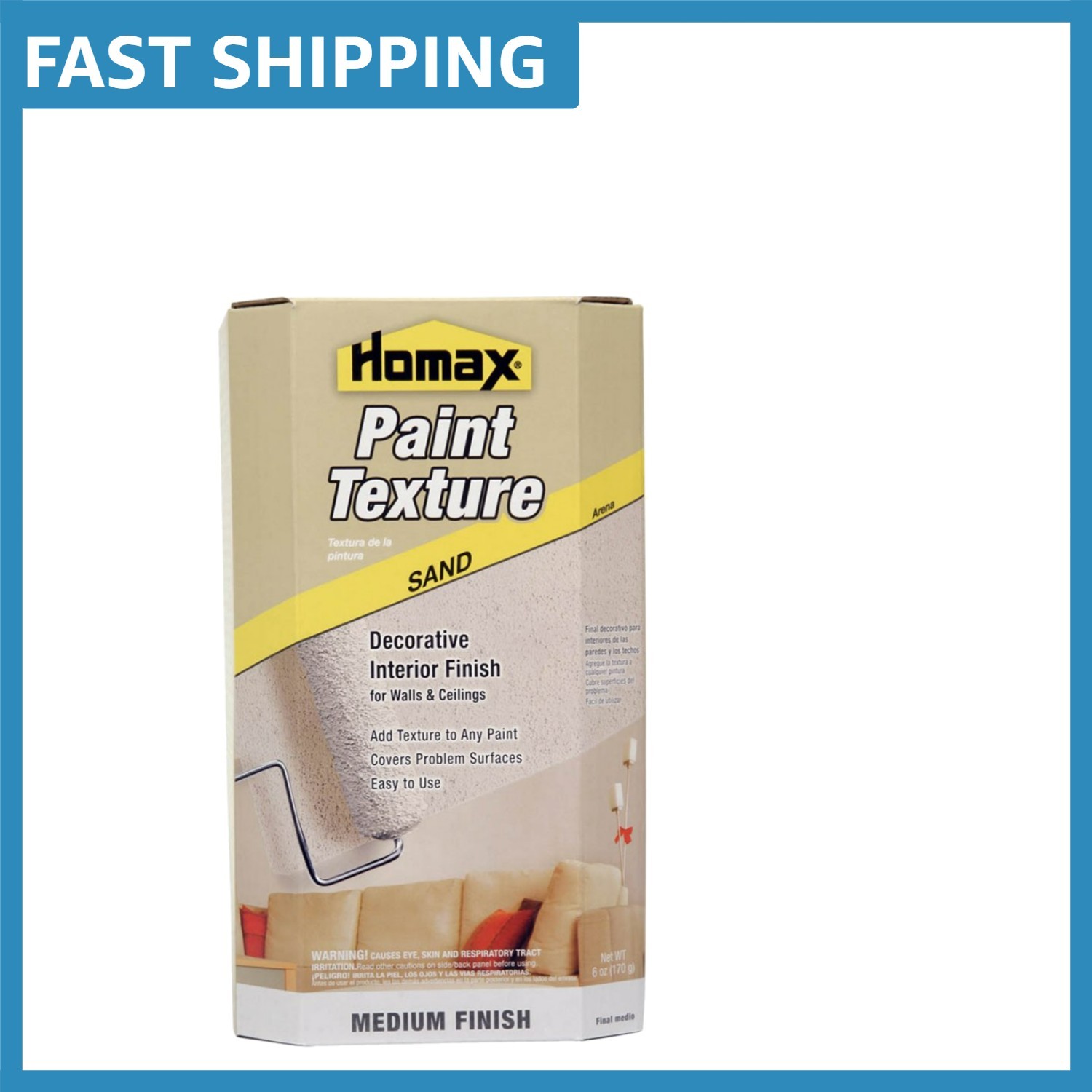 Easy Application Homax 6 oz Paint Additive for Beautiful Sand Textured Walls