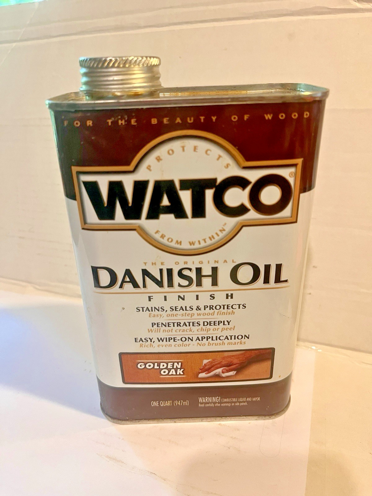 Watco, Danish Oil Finish, “Golden Oak” 65141, Quart